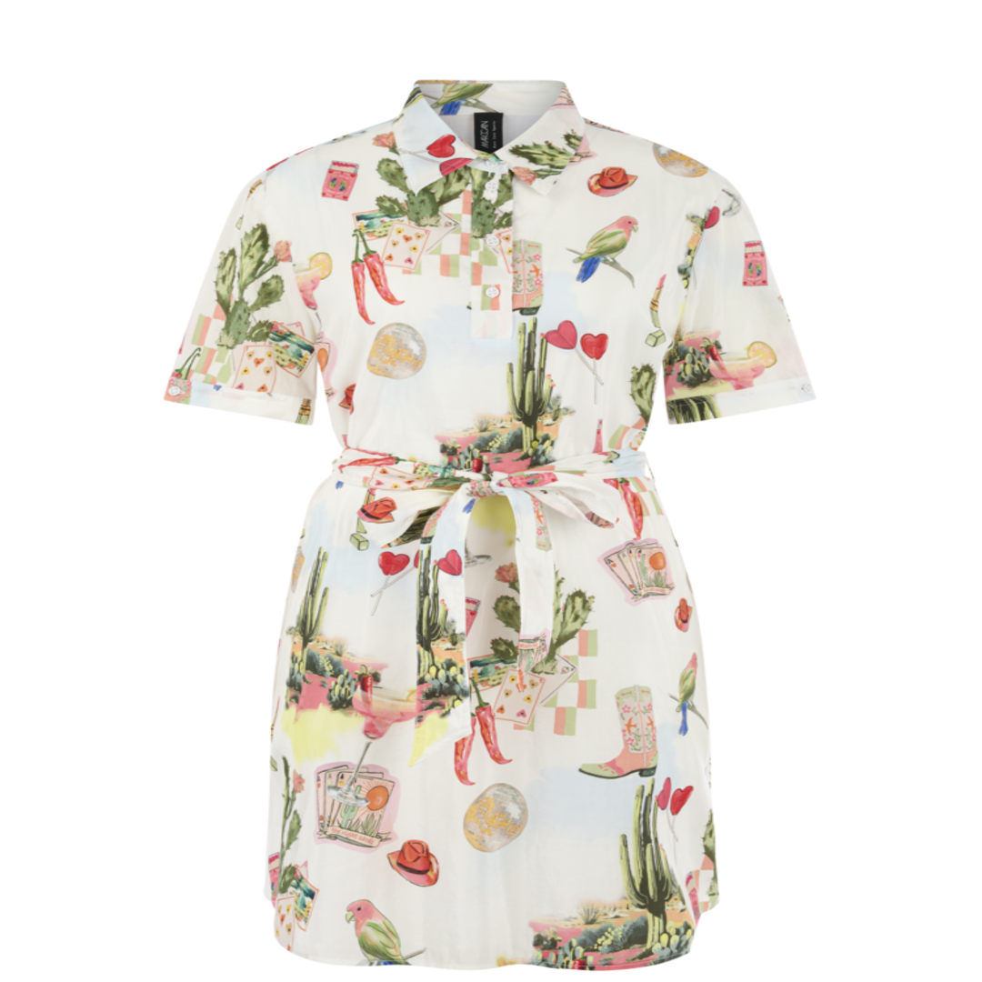 Marc Cain - Desert Fiesta Printed Shirt Dress Dress