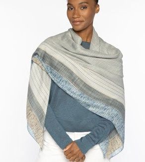 Kinross-Checked Out Print Scarf