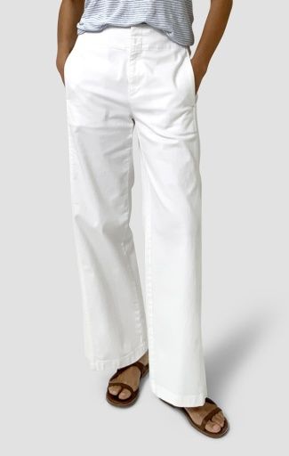 Eileen Fisher F/L Wide Pant Air Eileen Fisher F/L Wide Pant Air, Color: White, Size: S