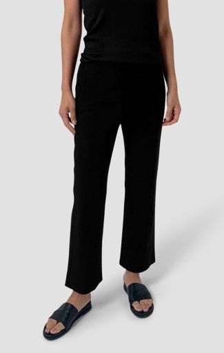 Eileen Fisher Ankle Kick Pant, Color: Black, Size: S