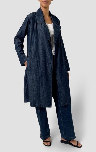 Eileen Fisher Trench Coat Cloud