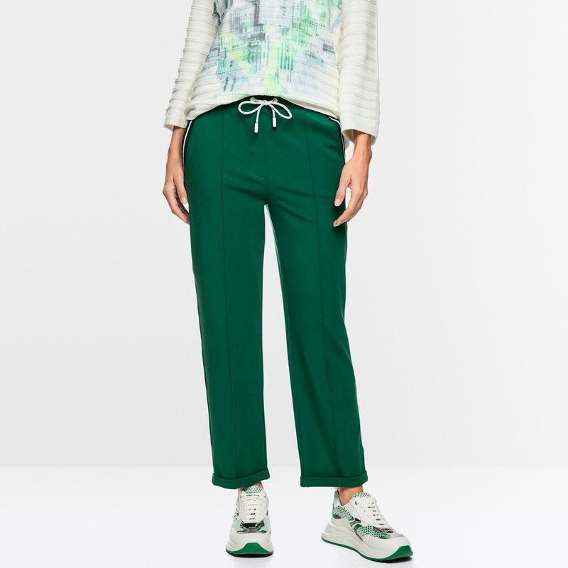 Marc Cain Fria Pull-on Trousers In Cotton Blend Marc Cain Fria Pull-on Trousers In Cotton Blend
