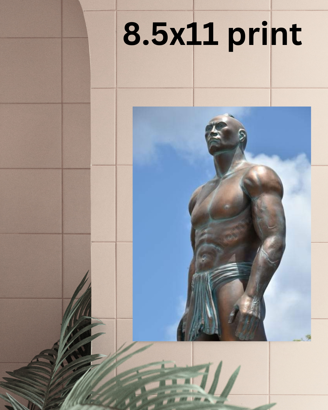 Chief Quipuha Art Print | Traditional Cultural Tribute in 8.5x11 Format | Indigenous Guam Leader Portrait for Wall Decor