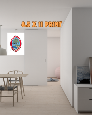 Guam Seal Design art Print | Unique 8.5 x 11 Artwork for Collectors