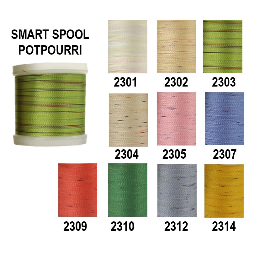 Machine Embroidery Thread - Rayon 220 Yd Spool Potpourri - TSS