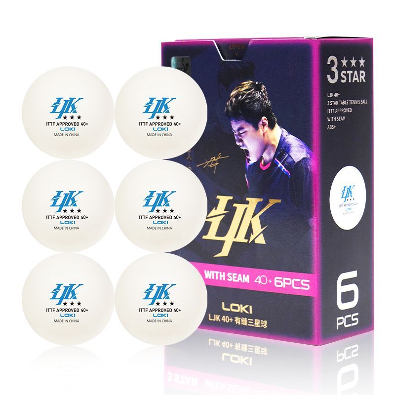 LJK 3* Bälle - 6er-Pack (ITTF)