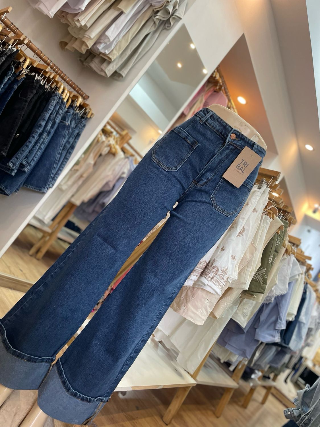 Denim bota manga