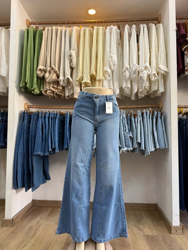 Jeans Wide Leg Campana