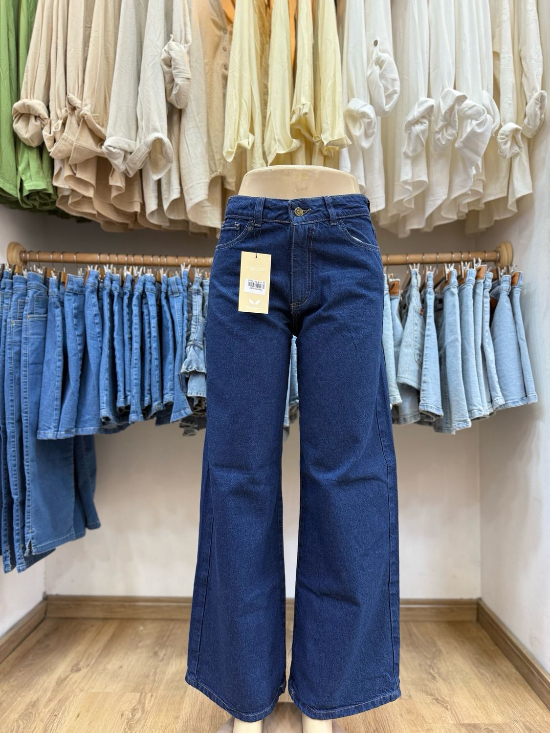 Jeans Wide Leg Azul clásico