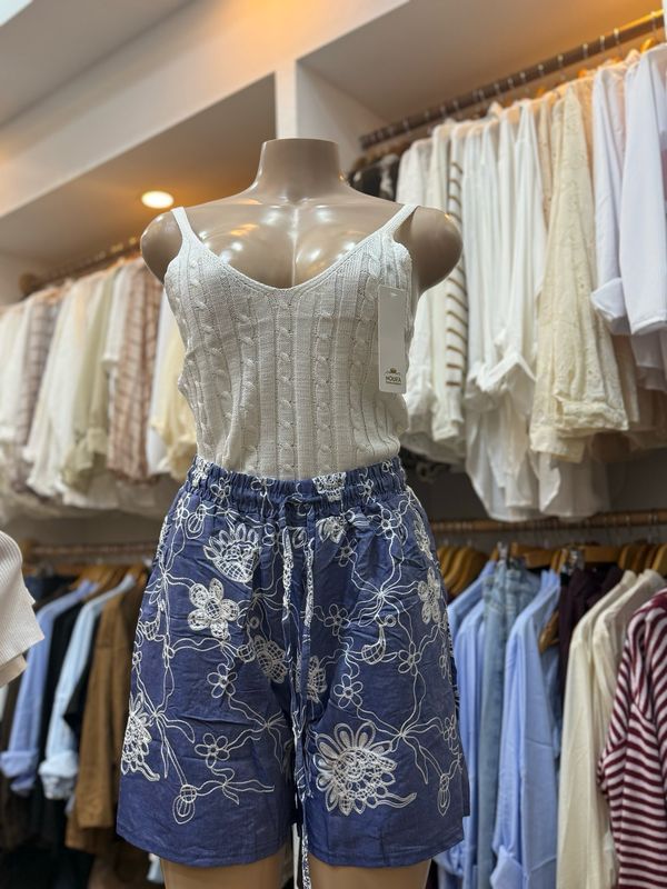Short bordado