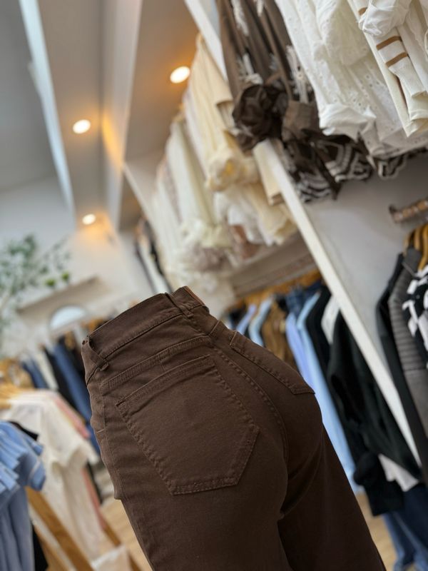 Wide leg choco