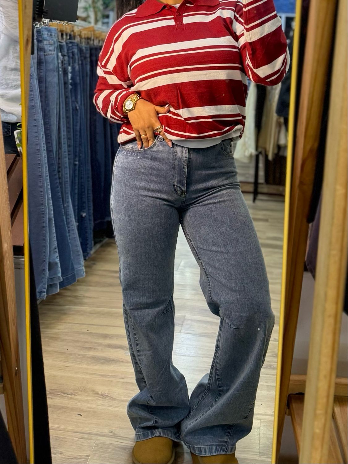 Wide Leg marfil