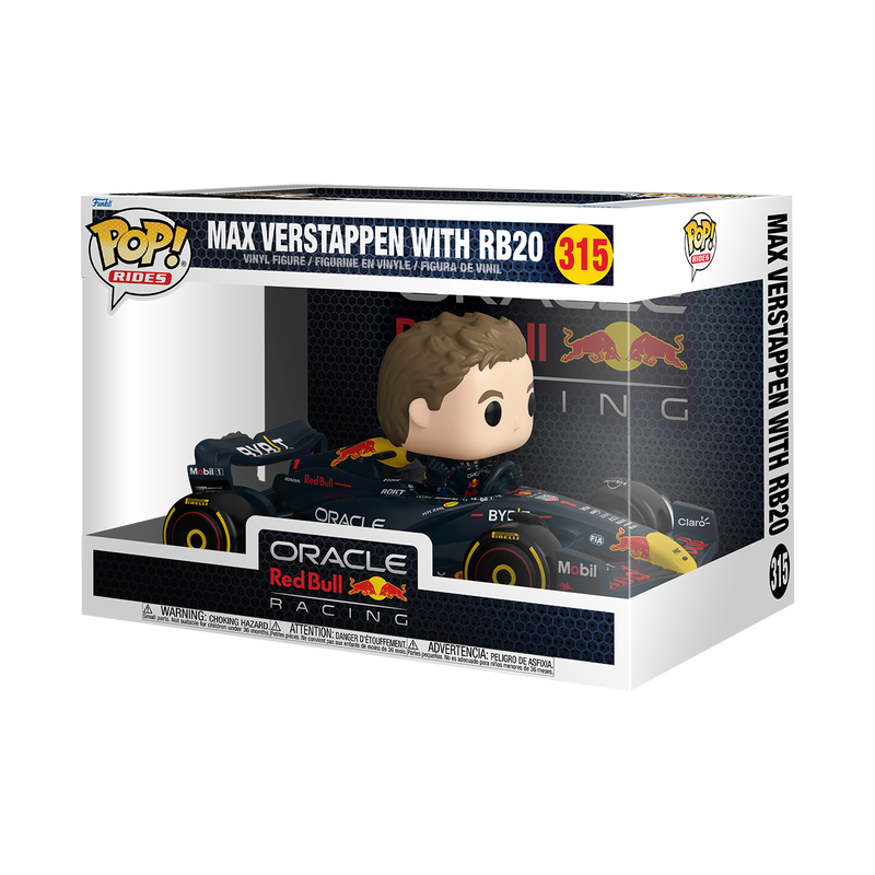 Funko Pop Ride Deluxe Max Verstappen con RB20