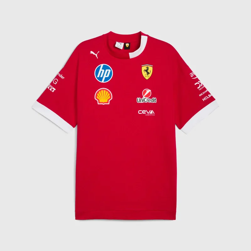 Scuderia Ferrari 2025 T-shirt OVERSIZED - Red