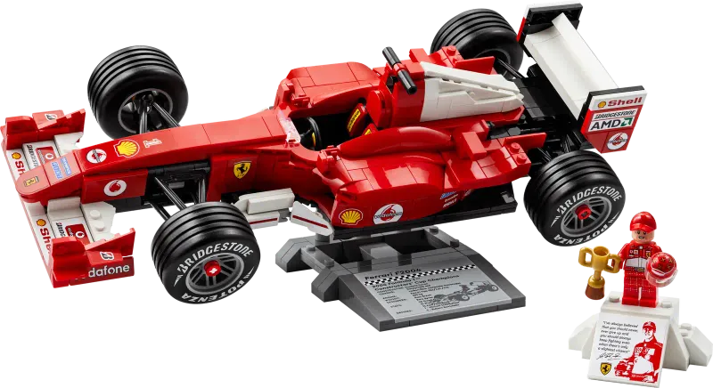 LEGO ICONS - Ferrari F2004 y Michael Schumacher