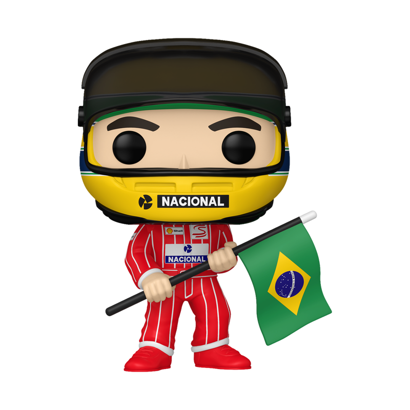 Funko Pop Ayrton Senna con Bandera Brasil