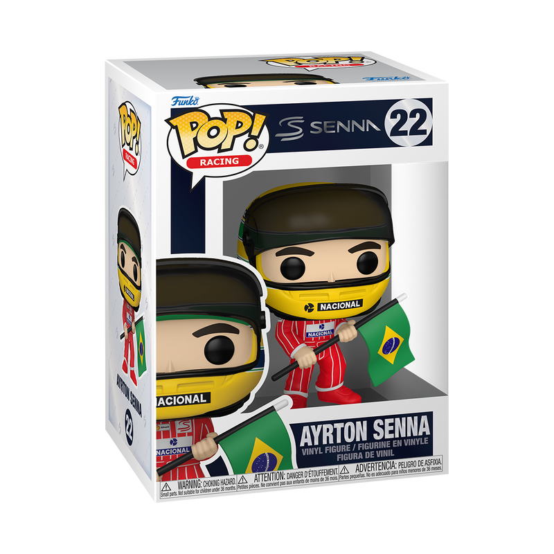 Funko Pop Ayrton Senna con Bandera Brasil