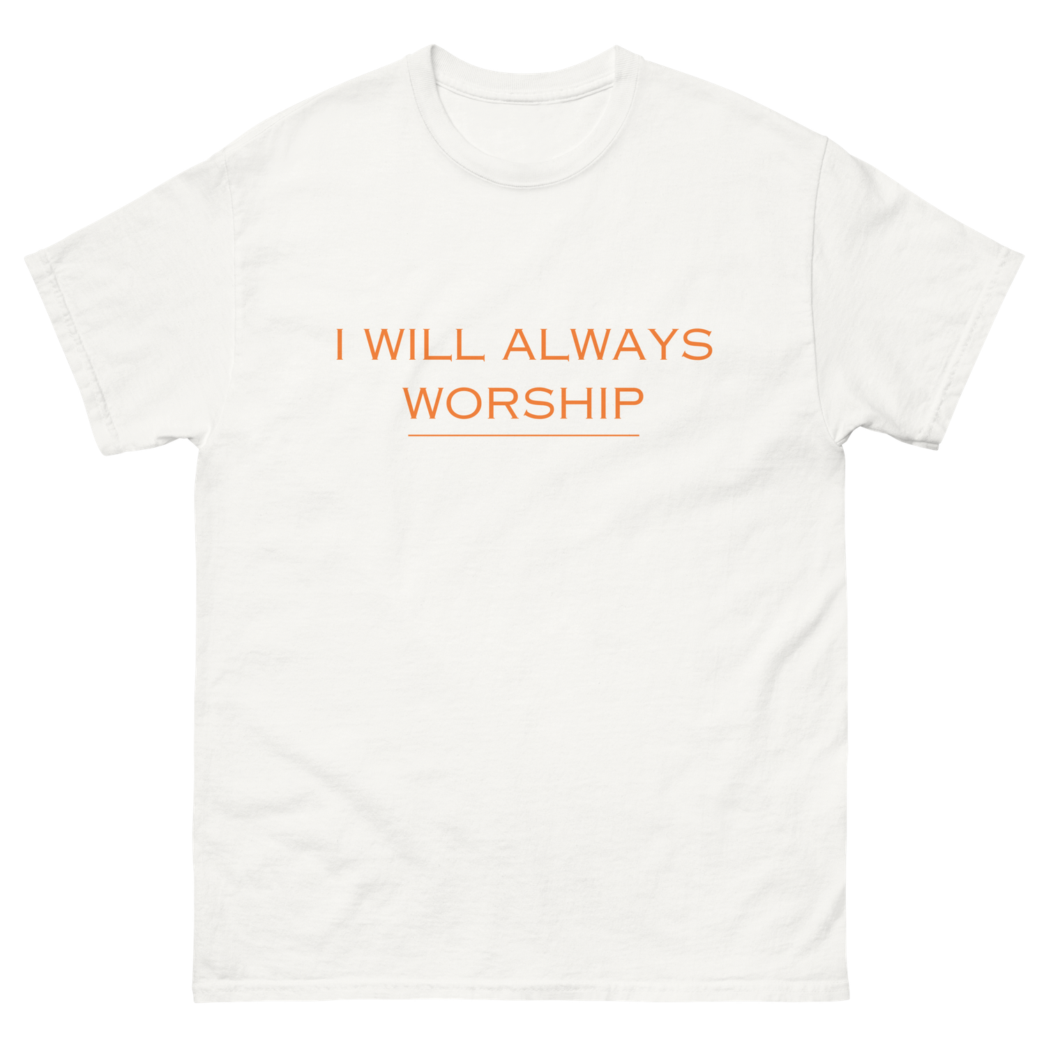 IWA Tee (Orange text)