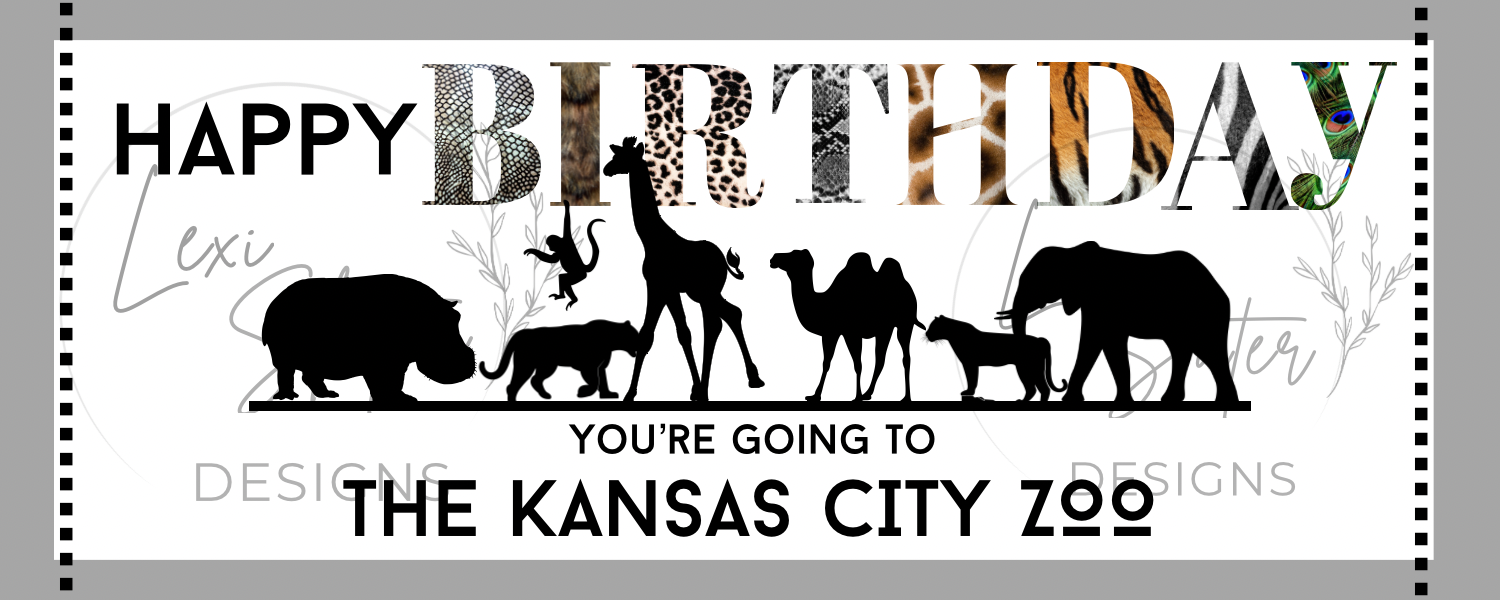 Zoo Birthday Coupon