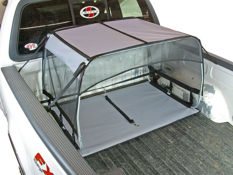 Bushwhacker - K9 Canopy w/Pad and Tether for Truck Bed Dog Shade