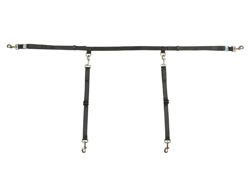Bushwhacker - Two Dog Truck Bed Cross Tether SUV UTV Double Pet Leash Harness Vehicle Dual Restraint Lead Barrier Tie Down Out