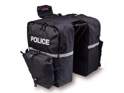 Bushwhacker Cimmaron Police Pannier - Bicycle w/Reflective Trim Cycling Rack Bag Bike Rear Pack Frame Accessories Grocery