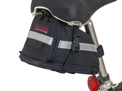 Bushwhacker Tacoma Expandable Bicycle Bike Seat Bag Reflective Trim Storage