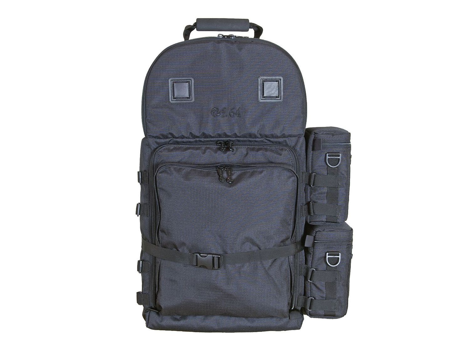 f.64 BPX Black - Ex. Large Professional Photography Backpack - for SLR DSLR Multiple Lenses Camera Accessories Water Proof Rain Cover Gear Travel Gadget Padded Waterproof Digital