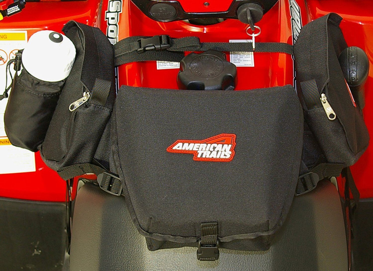 American Trails - ATV Saddle Bag Black - Tank Bag Front Accessories Storage Pack Luggage American Trails - ATV Saddle Bag Black - Tank Bag Front Accessories Storage Pack Luggage