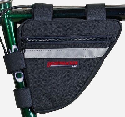 Bushwhacker Ketchum Bicycle Frame Bag – Triangle Bike Storage w/ Reflective Trim