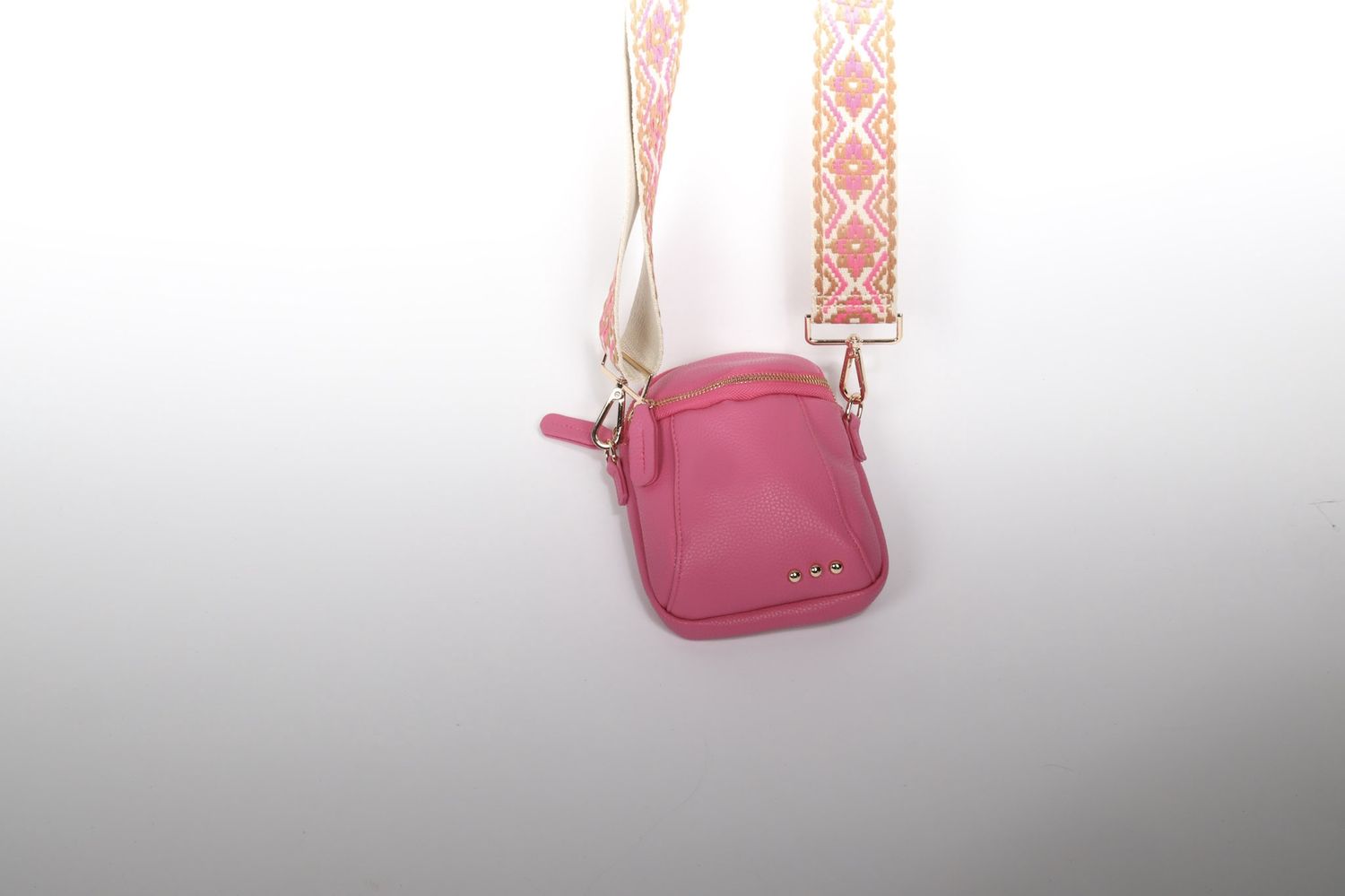 Pink Crossbody/ Pink Aztec Bag Strap