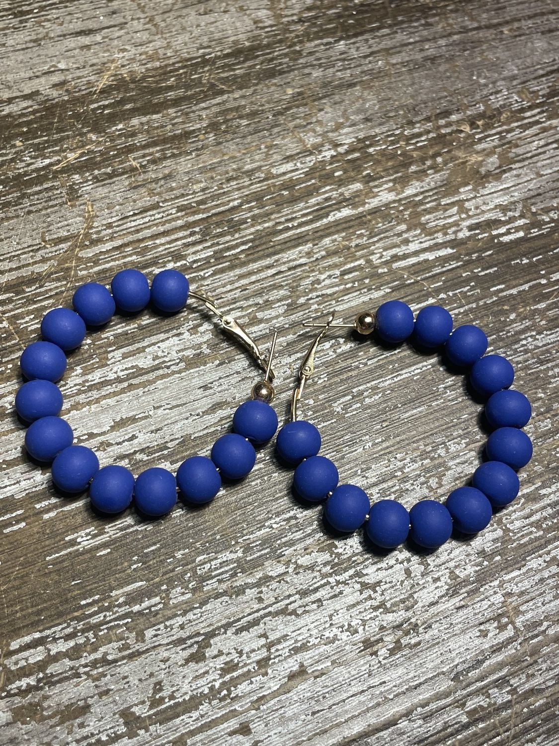 Beaded Hoop Earrings