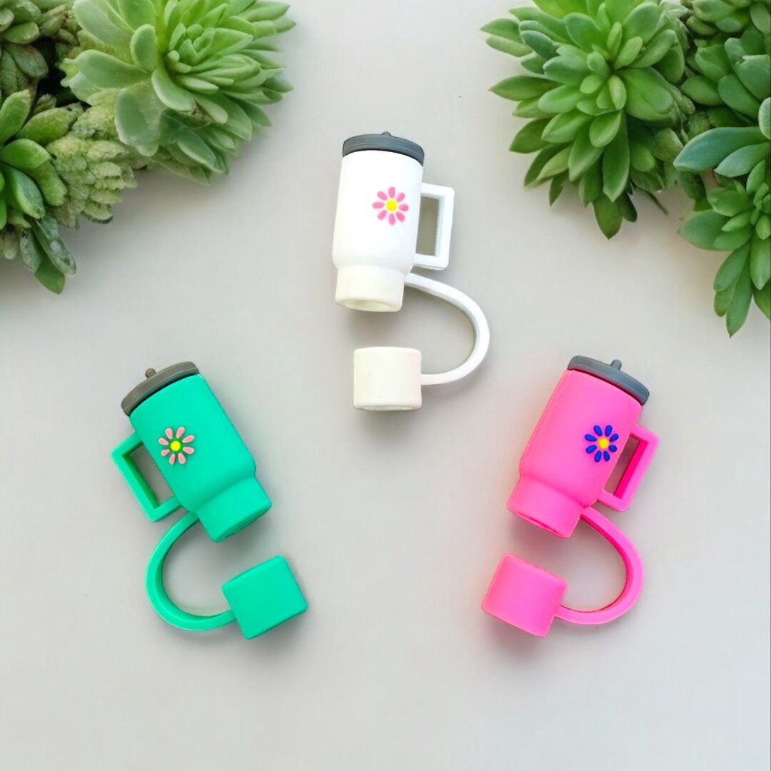 3 Set Of Mini &#39;Stanley&#39; Straw Topper
