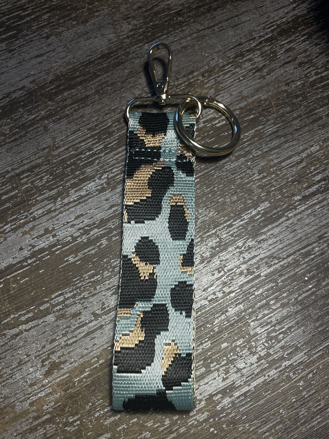 Animal Leopard Printed Wristband Keychain