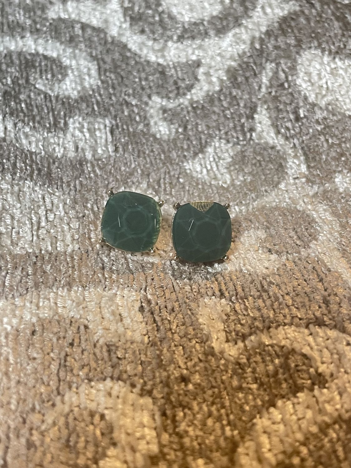 Square Shaped Stud Earrings