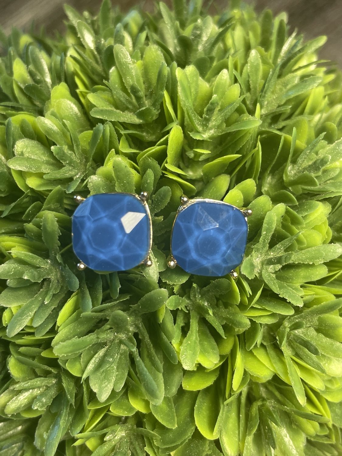 Square Shaped Stud Earrings