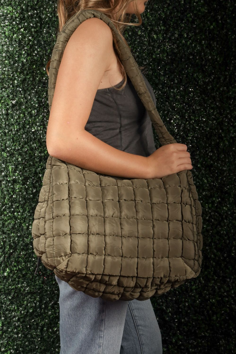 Oversized Puffer Crossbody Bag
