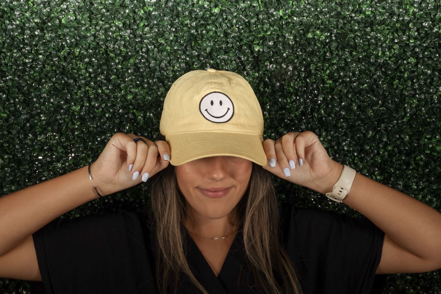 Fun Yellow Smiley Baseball Hat