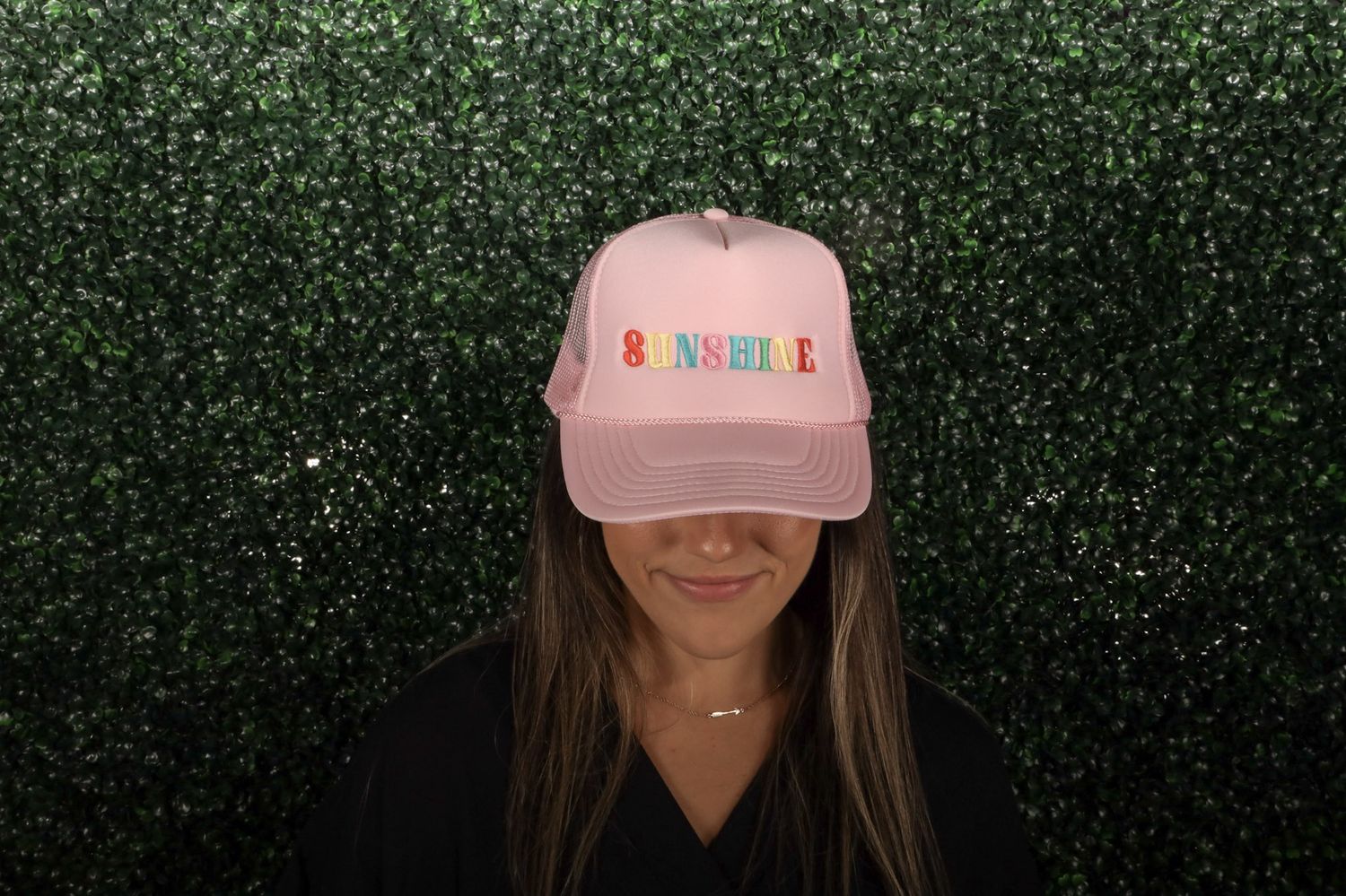 Light Pink Sunshine Trucker Hat
