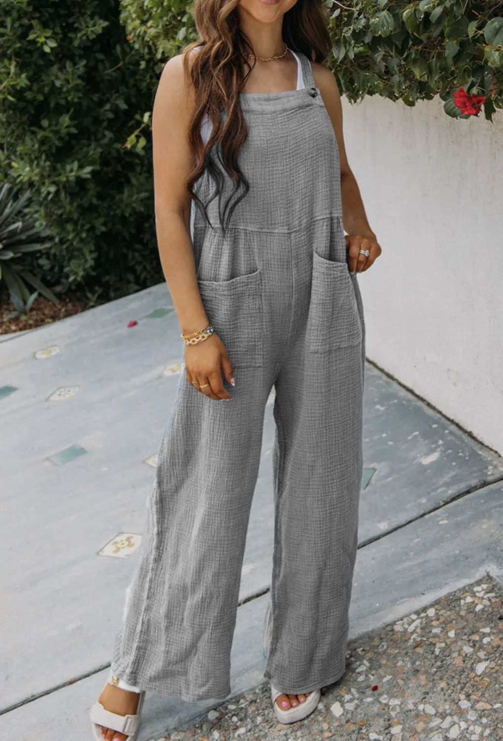 Grey Wide Leg Jumper - Large
