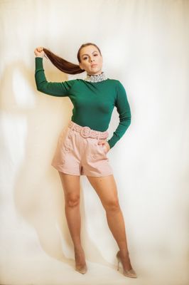 Pearled Neckline Sweater