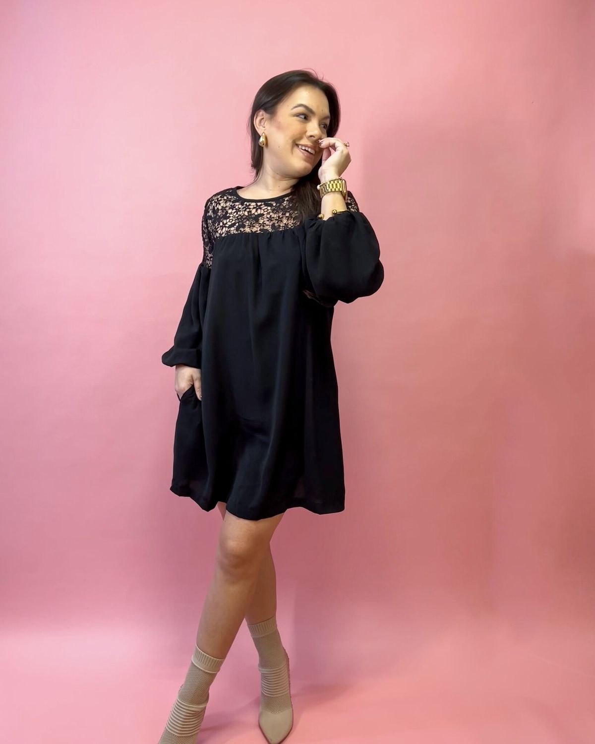A Hint of Lace Dress