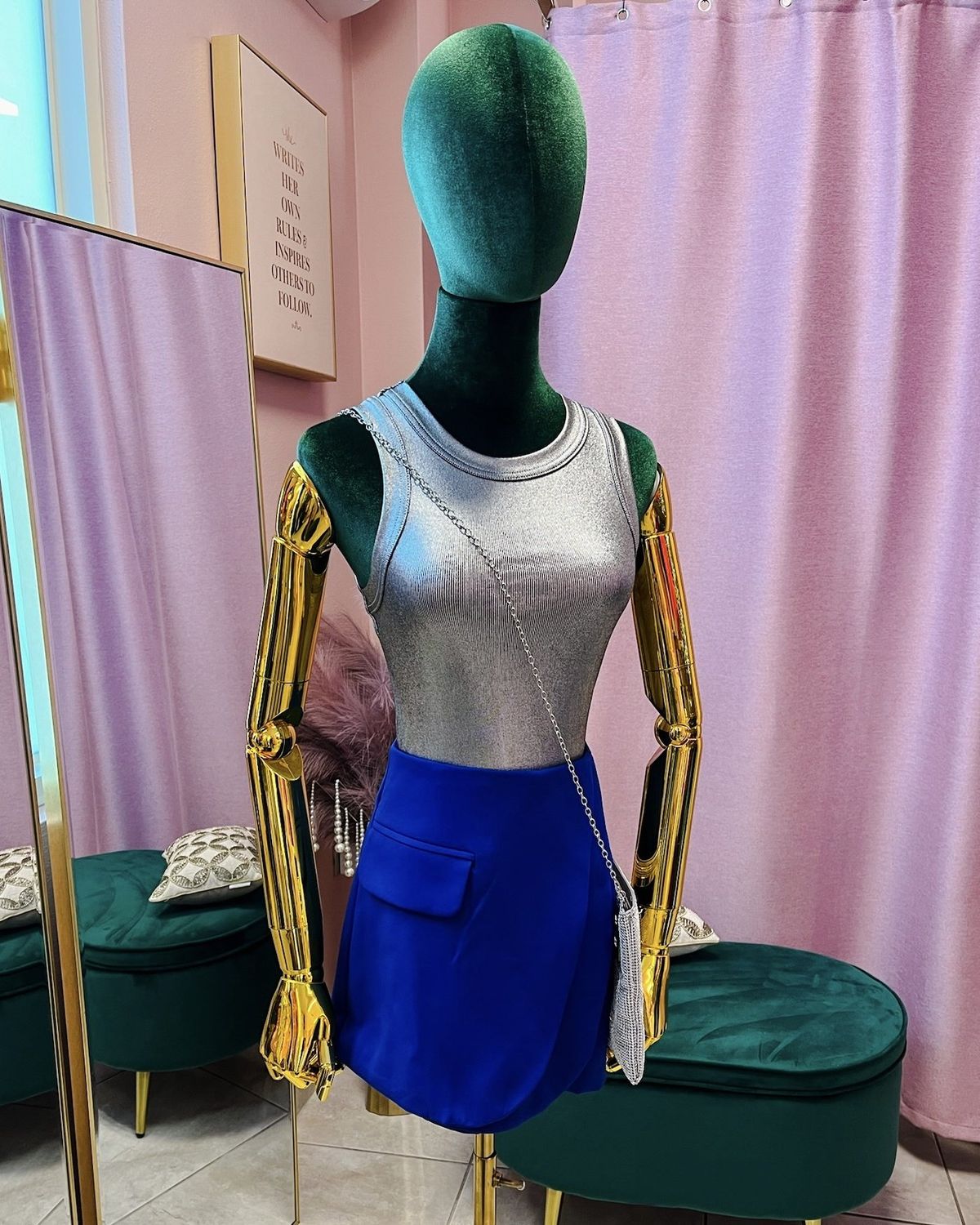 Cool Girl Metallic Top