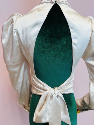 Satin Open Back Top