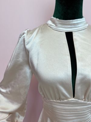 Satin Cream Dress