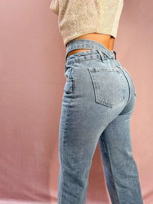 Feather Trim Jeans