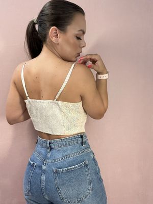 Sequin Crop Top