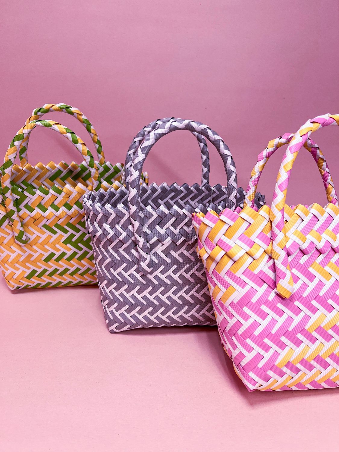 Colorburst Basket Handbag