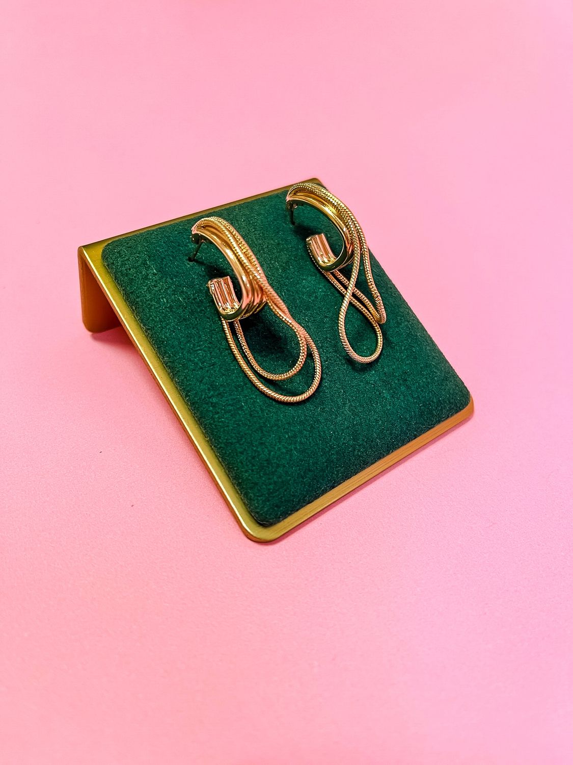 Golden Cascade Earrings