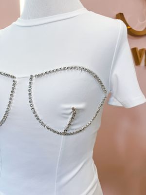 Crystal Contour Top
